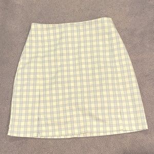 brandy melville white and blue pencil skirt :)